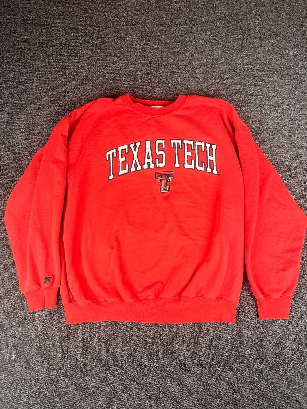 Pressbox Texas Tech Sweatshirt Size 2X Red Embroidered Arch Crewneck